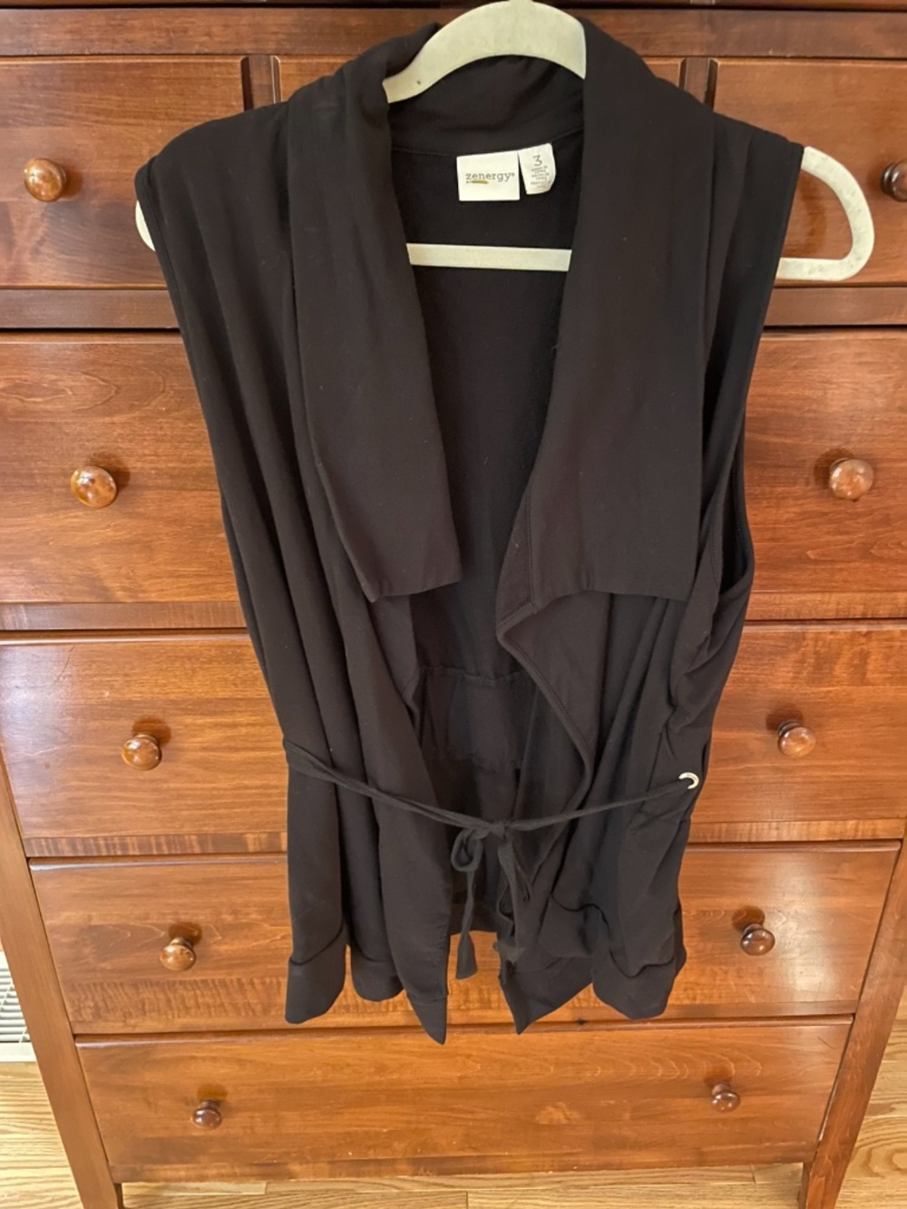 Chicos Zenergy Vest, Size 3, Black